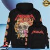 Metal Hammer Shop Merch Flower Skull Backprint Hoodie