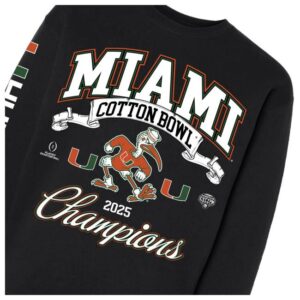 kenny Miamihts Merch Shop Store Something Inked Miami Hurricanes Black College Football Playoff Bowl Champions Crewe