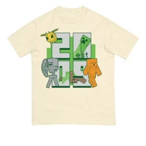 Minecraft Merch Store Minecraft Est. 2009 Stacked Shirt