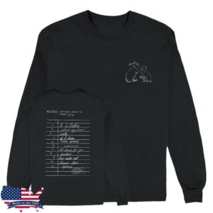kenny Mitski Merch Shop Library Stamp Long Sleeve Tee (Black)