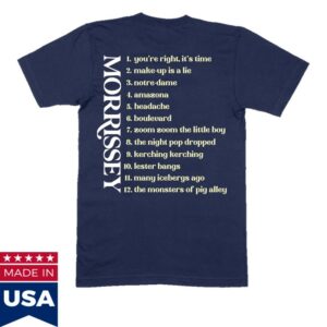 kenny Morrissey Merch Store Tracklist Shirt