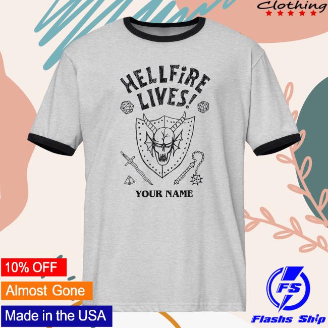 kenny Netflix Merch Shop Stranger Things Hellfire Lives Personalized Ringer T Shirt kenny Netflix Merch Shop Stranger Things Hellfire Lives Personalized Ringer T Shirt