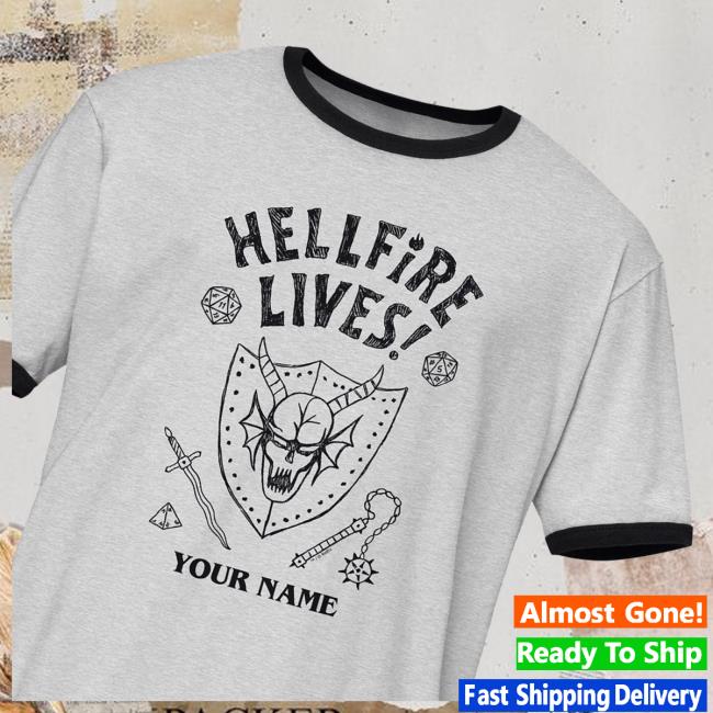 kenny Netflix Merch Shop Stranger Things Hellfire Lives Personalized Ringer T Shirte kenny Netflix Merch Shop Stranger Things Hellfire Lives Personalized Ringer T Shirte