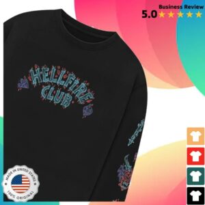 kenny Netflix Merch Shop Stranger Things X Louis De Guzman Hellfire Club Long Sleeve T Shirte
