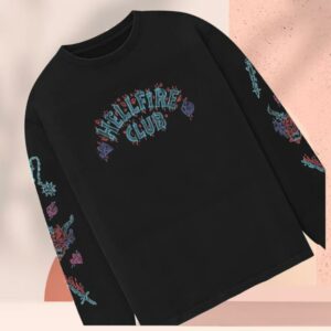 kenny Netflix Merch Shop Stranger Things X Louis De Guzman Hellfire Club Long Sleeve T Shirts