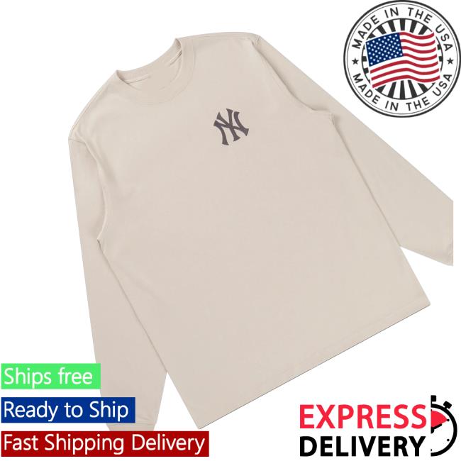 New Era Cap Merch Shop Store New York Yankees Color Era Vintage Stone Long Sleeve T-Shirt - Graphic Design Prints