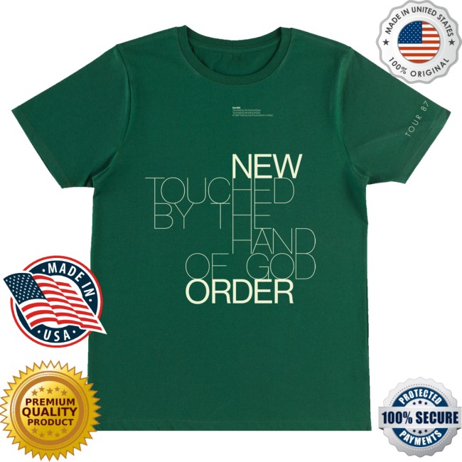 New Order Merch Hand Of God T-Shirt Green 2 New Order Merch Hand Of God T-Shirt Green