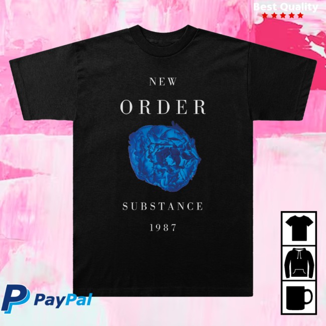 New Order Merch Substance '87 Black T-Shirt 2 New Order Merch Substance '87 Black T-Shirt