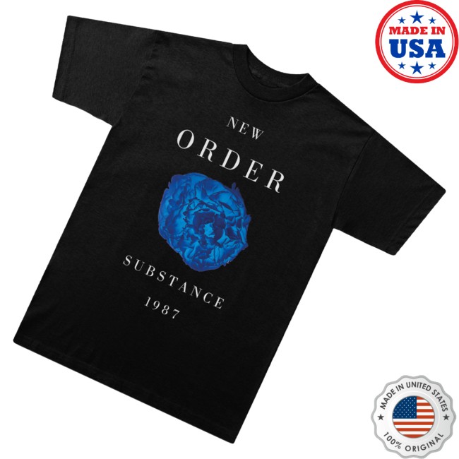 New Order Merch Substance '87 Black T-Shirt 3 New Order Merch Substance '87 Black T-Shirt