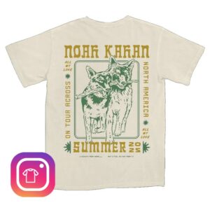 Noah Kahan Merch Passing Through Summer 2025 North America Tee