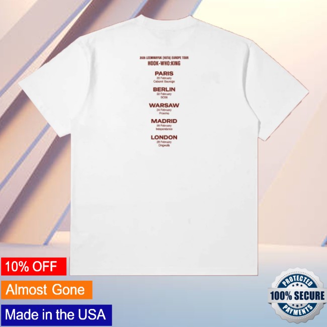 Official Root Company Merch Store Lee Minhyuk (Huta) Europe Tour Shirt White 3 Official Root Company Merch Store Lee Minhyuk (Huta) Europe Tour Shirt White