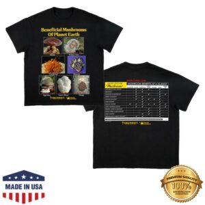 kenny Online Ceramics Merch Store Beneficial Mushrooms Of Planet Earth Black Shirtss