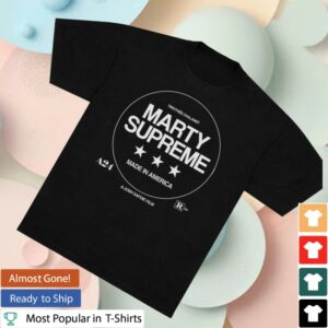 kenny Out Of Time Studio Merch Store Made In America Marty Supreme Black Shirts