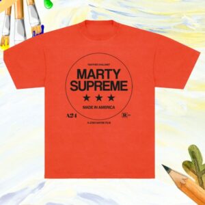 kenny Out Of Time Studio Merch Store Made In America Marty Supreme Orange Shirt