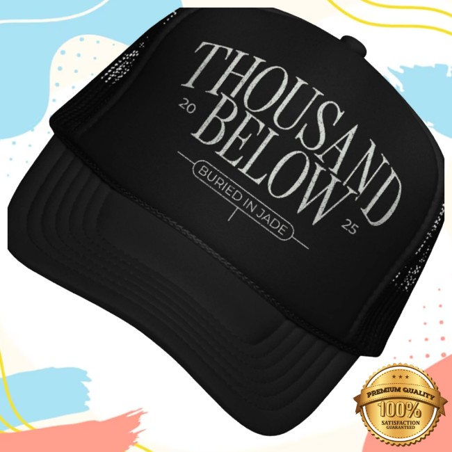 Pale Chord Store Merch Buried In Jade White Print Black Mesh Trucker Hat 3 Pale Chord Store Merch Buried In Jade White Print Black Mesh Trucker Hat