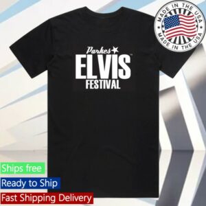 kenny Parkes Elvis Festival Merch 2025 Black White Logo Shirt