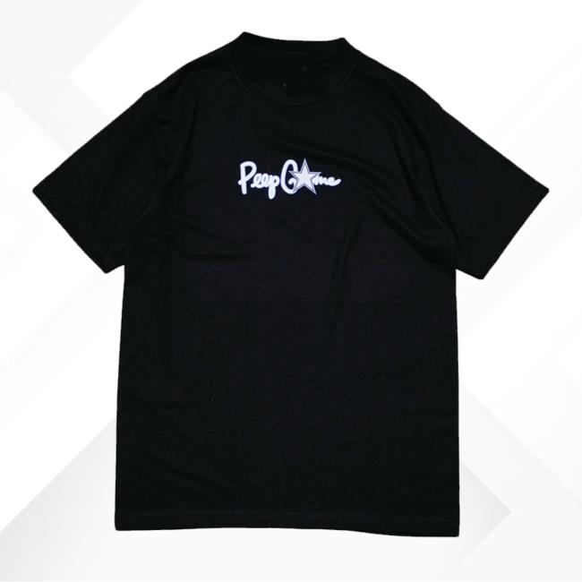 kenny Peepgameltd Merch Shop Store Peep Game One Star Script Logo T Shirt kenny Peepgameltd Merch Shop Store Peep Game One Star Script Logo T Shirt