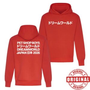 kenny Pet Shop Boys Merch Japan 2026 Red Hoodie1