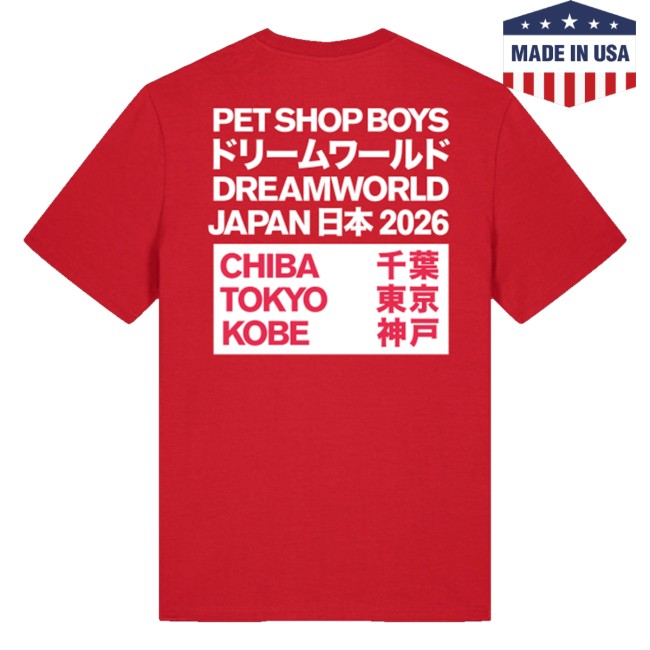 kenny Pet Shop Boys Merch Japan 2026 Red T Shirt kenny Pet Shop Boys Merch Japan 2026 Red T Shirt