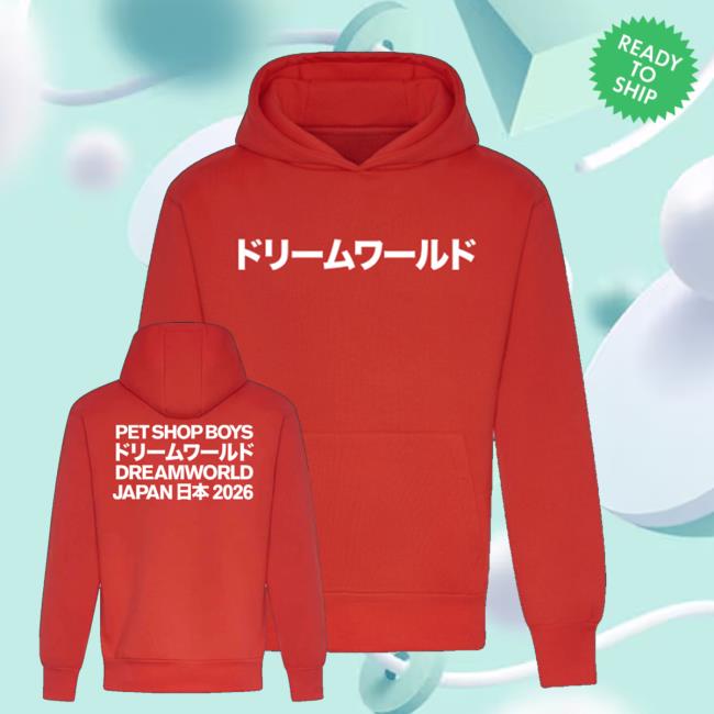 kenny Pet Shop Boys Merch Shop Store Japan 2026 Red Hoodie kenny Pet Shop Boys Merch Shop Store Japan 2026 Red Hoodie