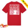 kenny Pet Shop Boys Merch Store Japan 2026 Red Shirt