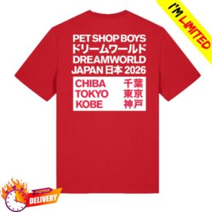 kenny Pet Shop Boys Merch Store Japan 2026 Red Shirt