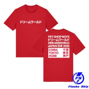 kenny Pet Shop Boys Merch Store Japan 2026 Red Shirtss