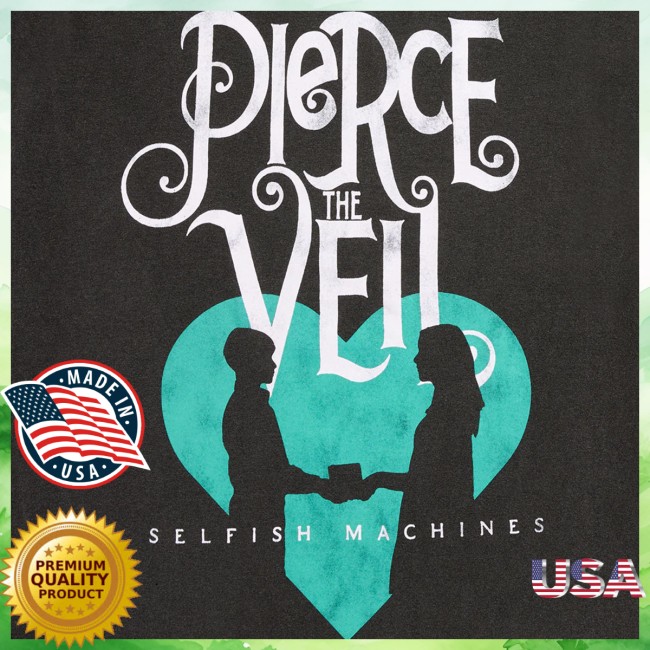 Pierce The Veil Store Merch Selfish Machines Logo Heart Stack Tee 3 Pierce The Veil Store Merch Selfish Machines Logo Heart Stack Tee