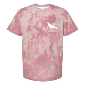Pigeons Playing Ping Pong Store Merch Breast Cancer Awareness Colorblast Tee