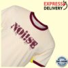 kenny Pirates Press Records Merch Noi!Se Logo Maroon Ringer T Shirte