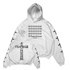 kenny Psyfyi Shop Store Merch Techno Cross Hoodie