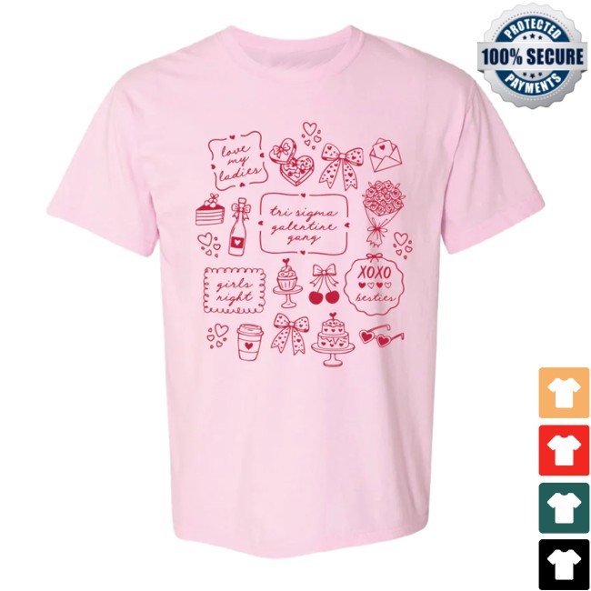 Purple & Pearls Merch Store Graphic Galentine Shirt 2 Purple & Pearls Merch Store Graphic Galentine Shirt