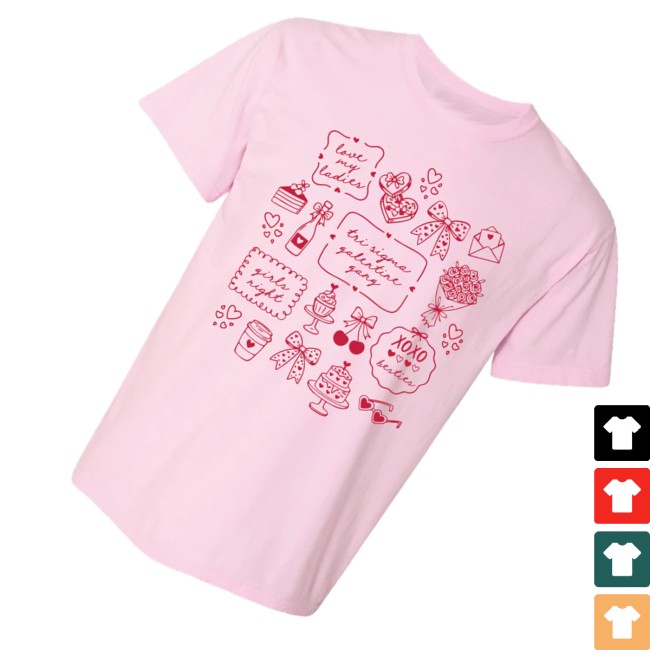 Purple & Pearls Merch Store Graphic Galentine Shirt 3 Purple & Pearls Merch Store Graphic Galentine Shirt