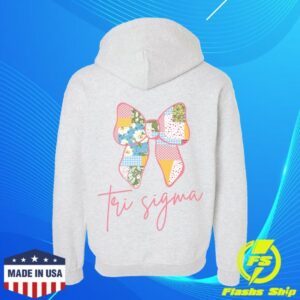 Purple & Pearls Merch Store Patched Bow Hoodie