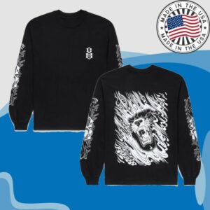 kenny Rebel8 Merch Store Tangled Panthers USA Long Sleeve Shirt Blackss