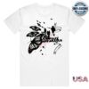 Red Jumpsuit Apparatus Merch Butterfly White Shirt