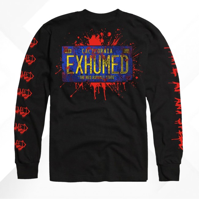 kenny Relapse Records Merch Store Exhumed Red Asphalt Longsleeves kenny Relapse Records Merch Store Exhumed Red Asphalt Longsleeves