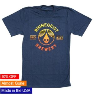 kenny Rhinegeist Merch Navy Sunset Gradient Cincy Made Shirt