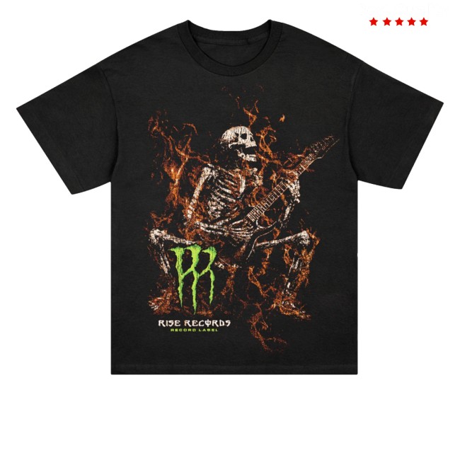 Rise Records Merch Store Monster Skeleton Black Shirt 2 Rise Records Merch Store Monster Skeleton Black Shirt