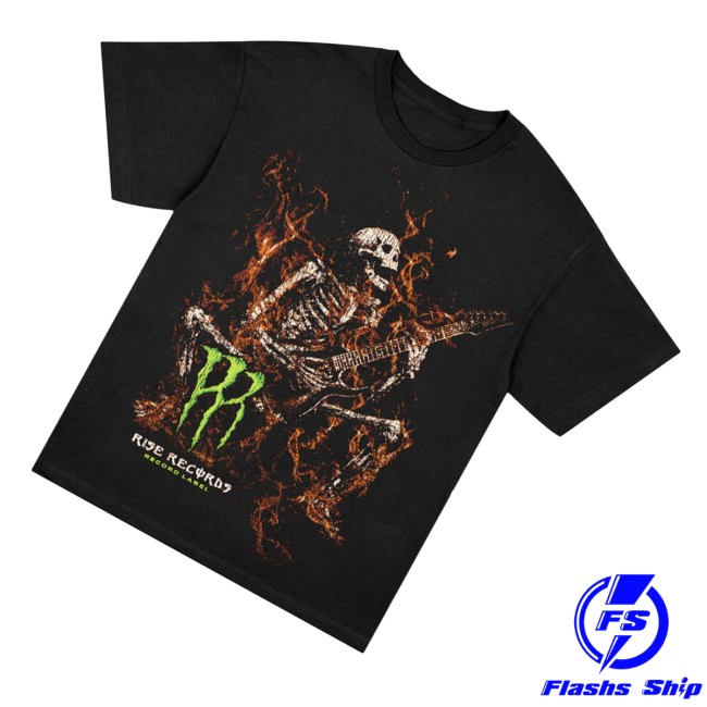 Rise Records Merch Store Monster Skeleton Black Shirt 3 Rise Records Merch Store Monster Skeleton Black Shirt