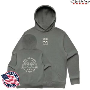 kenny Rolling Bones Barbecue Merch Shop Eat BBQ Live Forever Hoodie