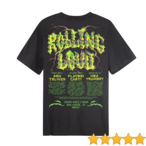 kenny Rolling Loud Merch Store Rl 2026 Exclusive Line Up Shirt