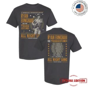 kenny Ryan Bingham Merch Store 2025 All Night Long Fall Tour Shirtss