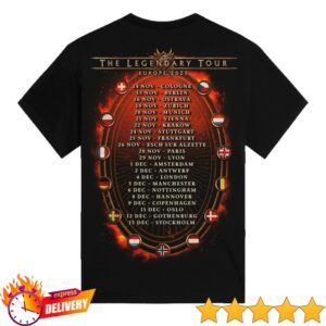 Sabaton Merch Store Flags Of Europe 2025 Tour Shirt