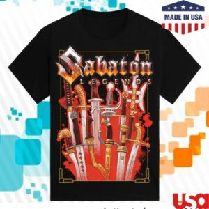 Sabaton Store Merch The Legendary Swords T-Shirt