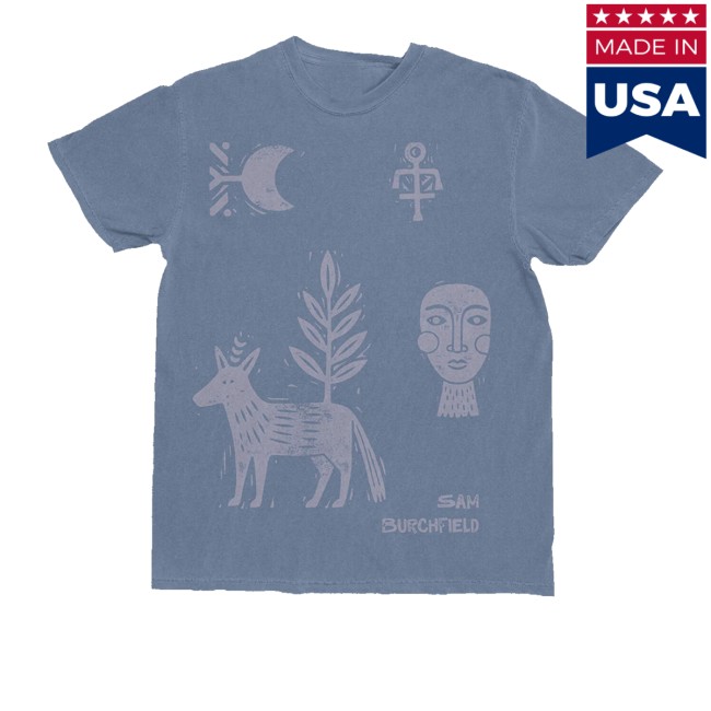 Sam Burchfield Merch Store Block Print Shirt 2 Sam Burchfield Merch Store Block Print Shirt