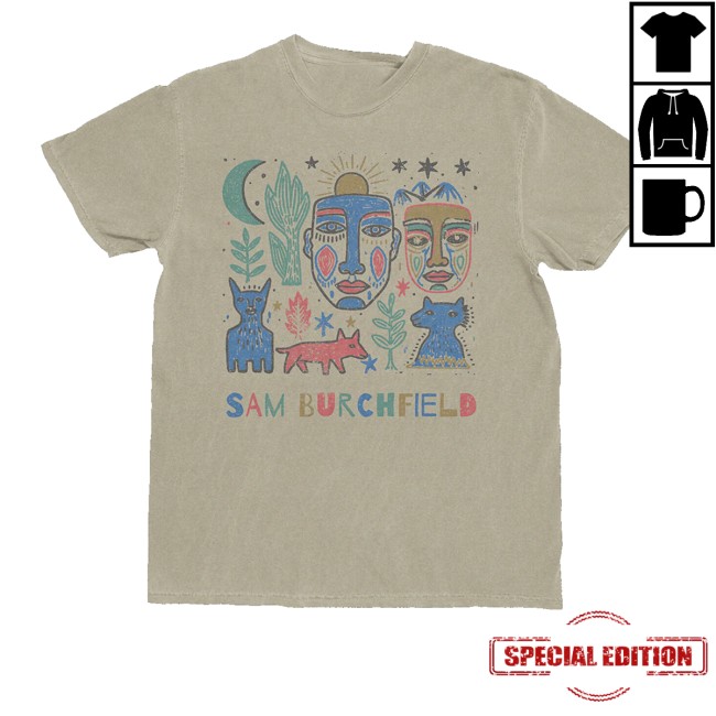 Sam Burchfield Merch Store Folk Collage Shirt 2 Sam Burchfield Merch Store Folk Collage Shirt