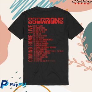 kenny Scorpions Merch Store Coming Home Live Collage Shirt