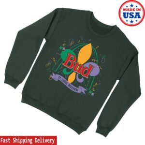 kenny Series Six Company Merch Budweiser Fleur De Lis Mardi Gras Unisex Crewneck Sweatshirt0