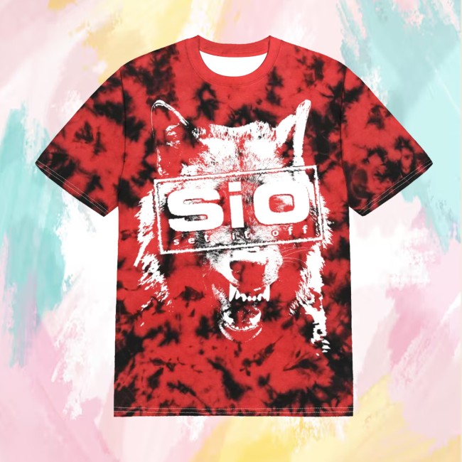 kenny Set It Off Merch Store Red Tie Dye Wolf Tee kenny Set It Off Merch Store Red Tie Dye Wolf Tee